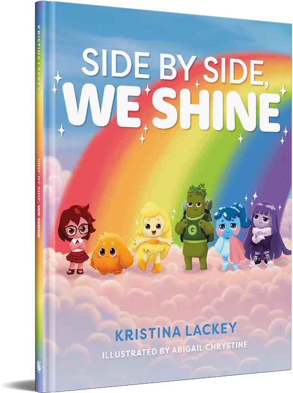 Side By Side, We Shine Book Cover 3D Render